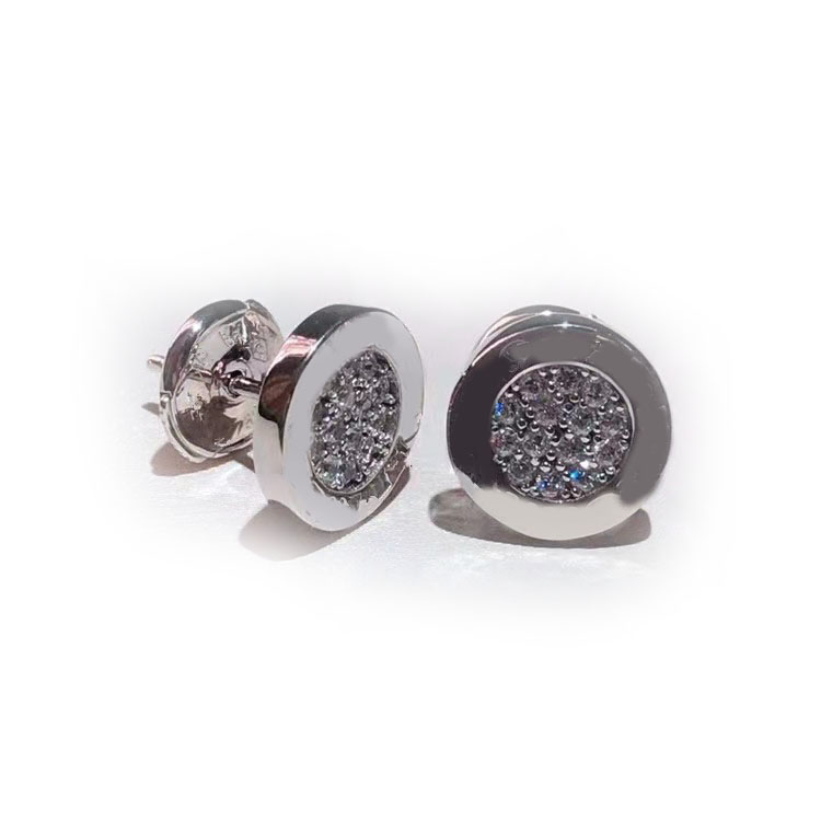 Designer fashion button stud earrings huggie full of diamond silver electroplated non fading black ceramic white fritillary pair stud
Designer fashion button stud earrings huggie full of diamond silver electroplated non fading black ceramic white fritillary pair stud