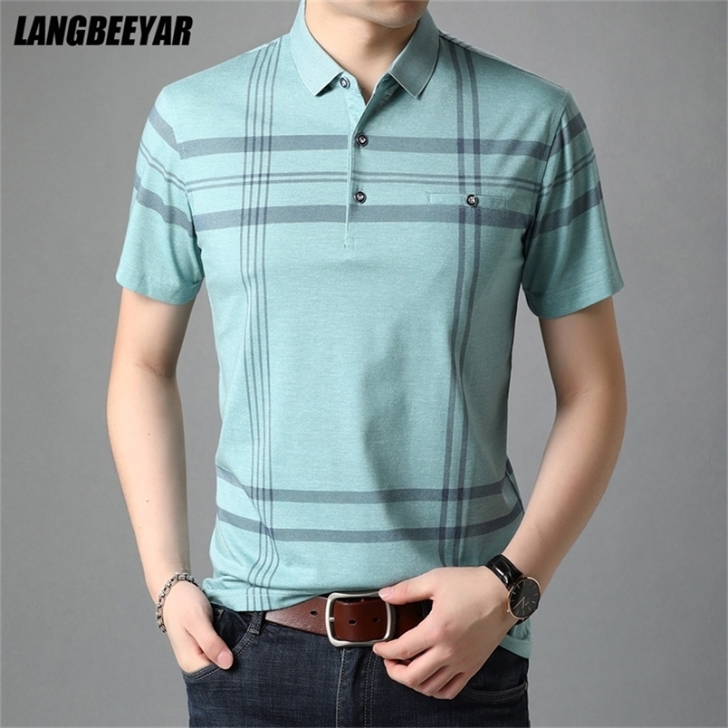 Summer Designer Brand Top Quality Striped Polo Shirts For Men Short Sleeve Casual Plain Tops Fashions Mens Clothing 220402, Green
Summer Designer Brand Top Quality Striped Polo Shirts For Men Short Sleeve Casual Plain Tops Fashions Mens Clothing 220402, Green