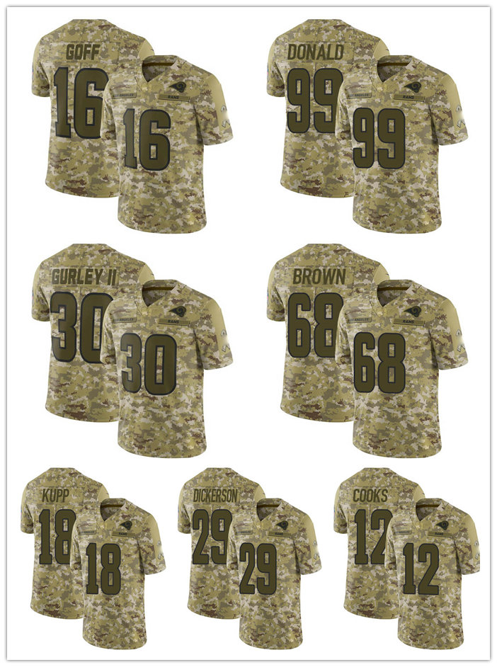Jersey Los Angeles''Rams''MEN WOMEN YOUTH Cooper Kupp Matthew Stafford Aaron Donald Limited Home Football Camo 2018 Salute to Service
Jersey Los Angeles''Rams''MEN WOMEN YOUTH Cooper Kupp Matthew Stafford Aaron Donald Limited Home Football Camo 2018 Salute to Service