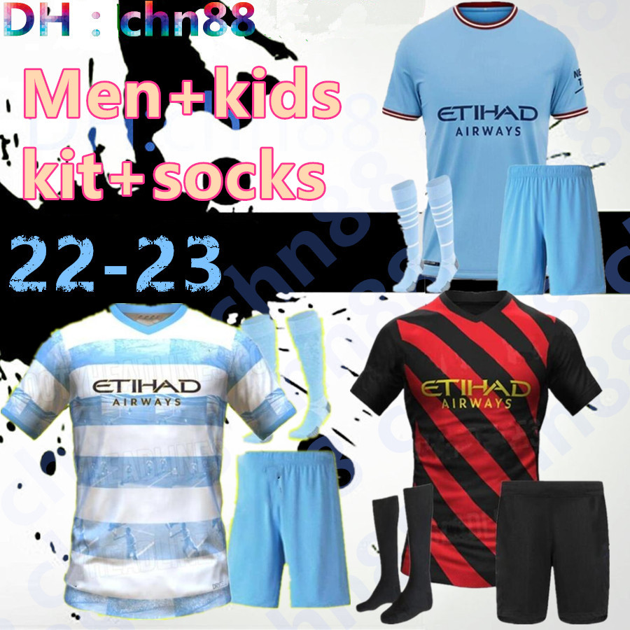 21 22 23 Manchester HAALAND GREALISH soccer jersey man STERLING FERRAN DE BRUYNE FODEN City 2022 2023 MAHREZ football shirt men kids socks A, 22-23 home
21 22 23 Manchester HAALAND GREALISH soccer jersey man STERLING FERRAN DE BRUYNE FODEN City 2022 2023 MAHREZ football shirt men kids socks A, 22-23 home