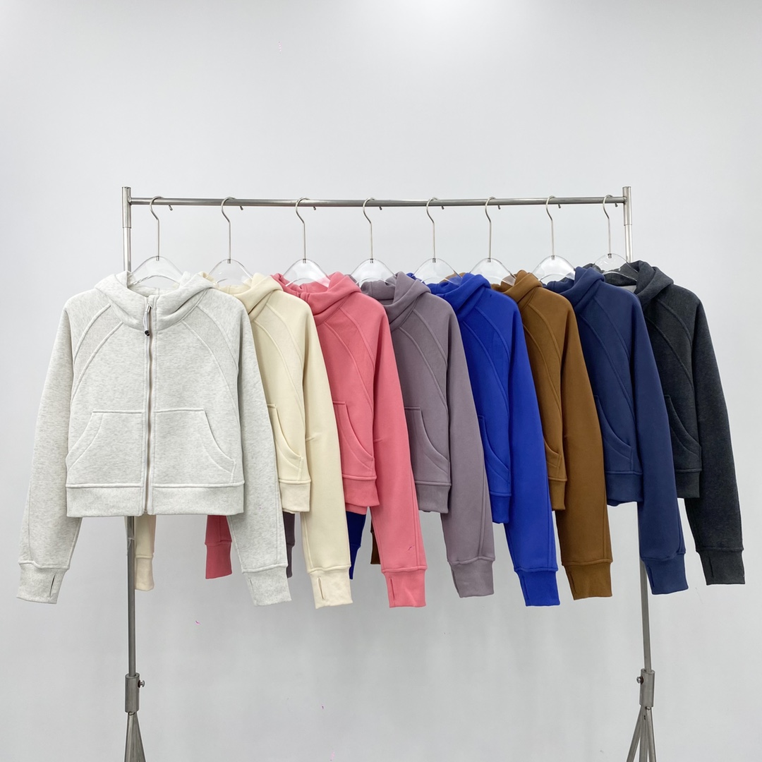 New 8-color Women's Jackets yoga wear Scuba Oversized Full zip Hoodies Sweatshirts autumn fleece logo version high quality, Purple gray
New 8-color Women's Jackets yoga wear Scuba Oversized Full zip Hoodies Sweatshirts autumn fleece logo version high quality, Purple gray
