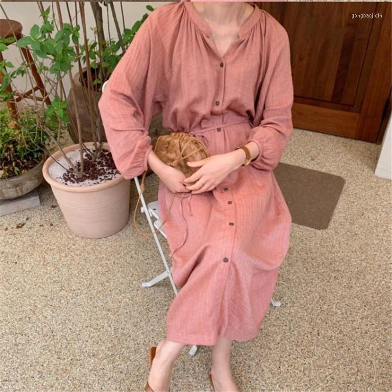 Casual Dresses Autumn Cotton Long Dress Women 2022 Chic Retro Vestido Lady Singe-breasted Sashes Plus Size Shirt Style, Gray
Casual Dresses Autumn Cotton Long Dress Women 2022 Chic Retro Vestido Lady Singe-breasted Sashes Plus Size Shirt Style, Gray