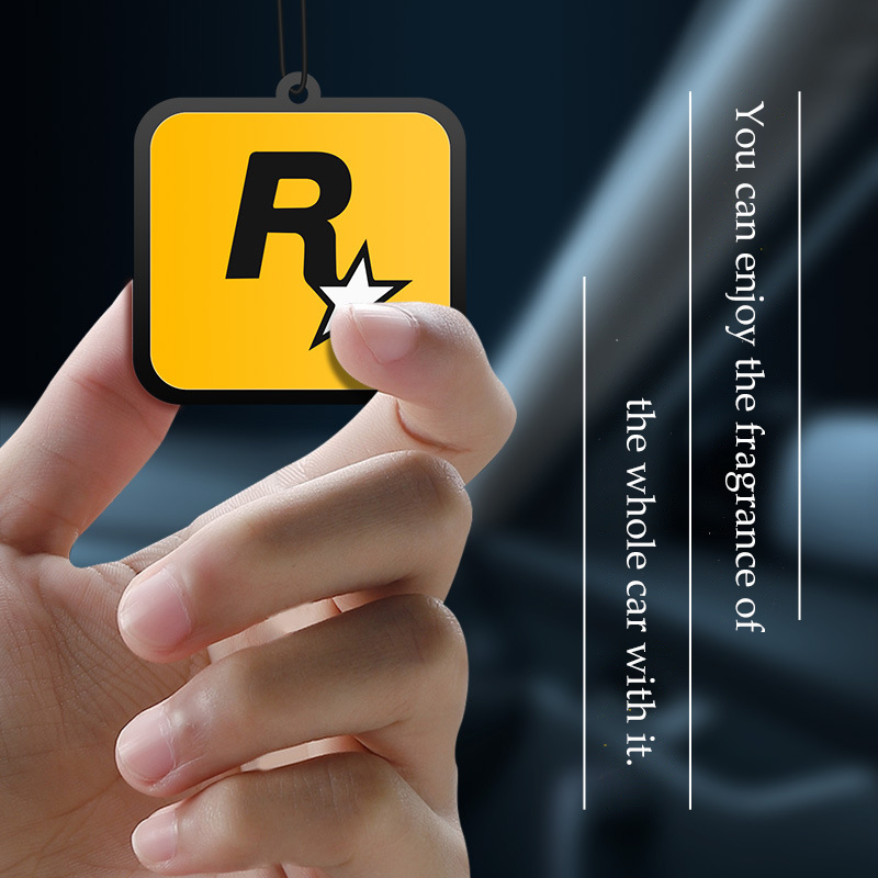 Car Hanging Rear View Air Freshener Solid Paper Diffuser Interior Accessories Pendant