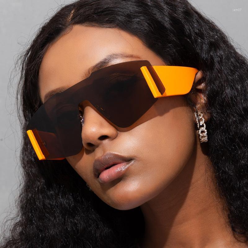 Sunglasses Oversized Square Orange Frame Women Luxury Vintage Sun Glasses Black Lens Rimless Men Gig Eyewear ShadeSunglasses
Sunglasses Oversized Square Orange Frame Women Luxury Vintage Sun Glasses Black Lens Rimless Men Gig Eyewear ShadeSunglasses