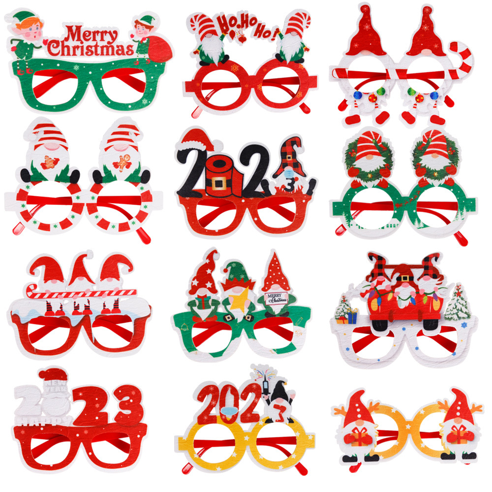 2023 New Children Christmas Glasses Decoration Christma Decorations Photo Props Snowman Elk Party Glasses
2023 New Children Christmas Glasses Decoration Christma Decorations Photo Props Snowman Elk Party Glasses