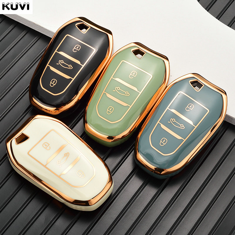 New TPU Car Remote Key Case Cover Shell For Peugeot 308 408 508 2008 3008 4008 5008 Citroen C4 C4L C6 C3XR Picasso DS3 DS4 DS5