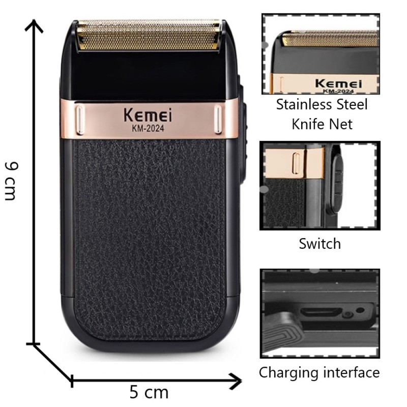 KEMEI Clipper Electric Shaver Men's Razor Beard Trimmer Shaver For Men Portable Shaving Machine Hair Clipper Epilator 220322