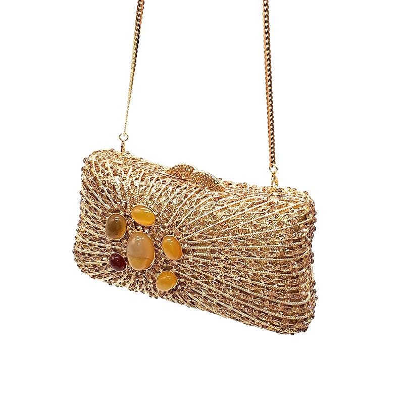 Evening Bags Luxury Bridal Wedding Party Designer Purses African Women Clutches Classical Opal Stone Hollow Out Crystal BagEvening, Color 1
Evening Bags Luxury Bridal Wedding Party Designer Purses African Women Clutches Classical Opal Stone Hollow Out Crystal BagEvening, Color 1