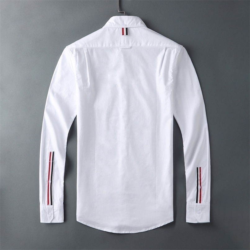 Fashion Men White Shirt Blouse Casual Long Sleeve Cotton Oxford Top Korean Women Formal High Quality 220322