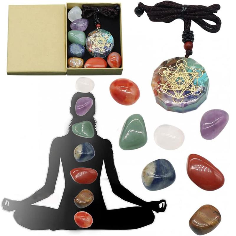 Pendant Necklaces Orgone Kit 7 Chakra Healing Crystals Stones Metatron Cube Orgonite Energy Generator Necklace Spiritual Enhance
Pendant Necklaces Orgone Kit 7 Chakra Healing Crystals Stones Metatron Cube Orgonite Energy Generator Necklace Spiritual Enhance