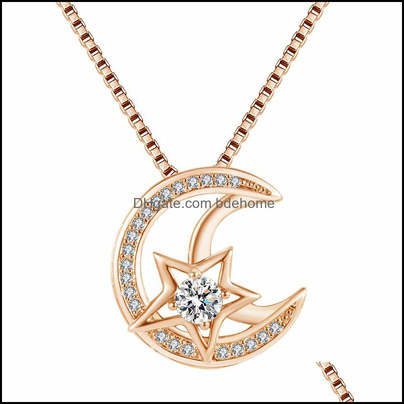 Pendant Necklaces Creative Fashion Star And Moon Eternal Heart Necklact Temperament Diamond Necklace L Bdehome Dhxwi
Pendant Necklaces Creative Fashion Star And Moon Eternal Heart Necklact Temperament Diamond Necklace L Bdehome Dhxwi