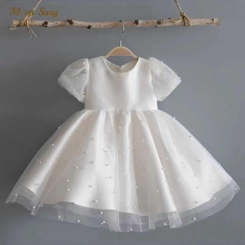 Fashion Girl Princess Vintage Pearl Dress Tulle Child Vestido Puff Sleeve Wedding Party Birthday Tutu Dress Child Clothes 110Y 220614, White
Fashion Girl Princess Vintage Pearl Dress Tulle Child Vestido Puff Sleeve Wedding Party Birthday Tutu Dress Child Clothes 110Y 220614, White