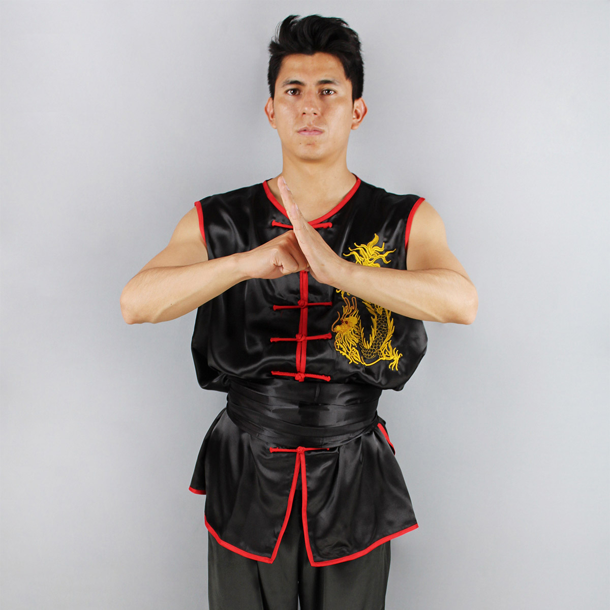 Men's Tracksuits Unisex Tai chi clothing Chinese martial arts Uniform children training Nanquan clothing practice Top + Pants Summer competition 