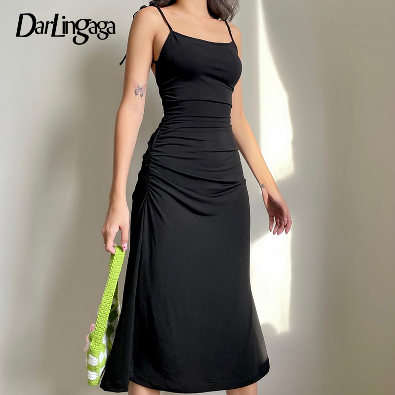 Darlingaga Fashion Strappy Ruched Sexy Black Dress Irregular Elegant Backless Long Dress Party Summer Dresses Women 2021 Clothes
Darlingaga Fashion Strappy Ruched Sexy Black Dress Irregular Elegant Backless Long Dress Party Summer Dresses Women 2021 Clothes