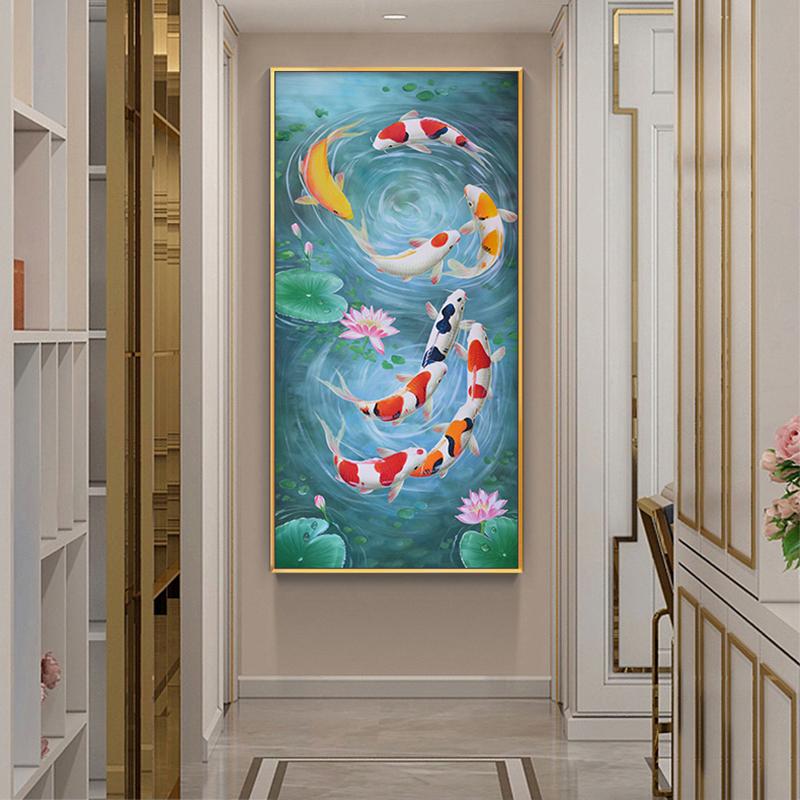 Paintings Koi Fish Feng Shui Carp Lotus Pond Pictures Oil Painting On Canvas Posters And Prints Cuadros Wall Art For Living Room
Paintings Koi Fish Feng Shui Carp Lotus Pond Pictures Oil Painting On Canvas Posters And Prints Cuadros Wall Art For Living Room