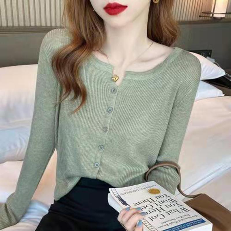 Women's Knits & Tees Knitted Cardigan Women Spring Autumn Thin Coat V-Neck Slim Fitting Sweater Solid Color Classic Simple Vertical Feminine, White
Women's Knits & Tees Knitted Cardigan Women Spring Autumn Thin Coat V-Neck Slim Fitting Sweater Solid Color Classic Simple Vertical Feminine, White