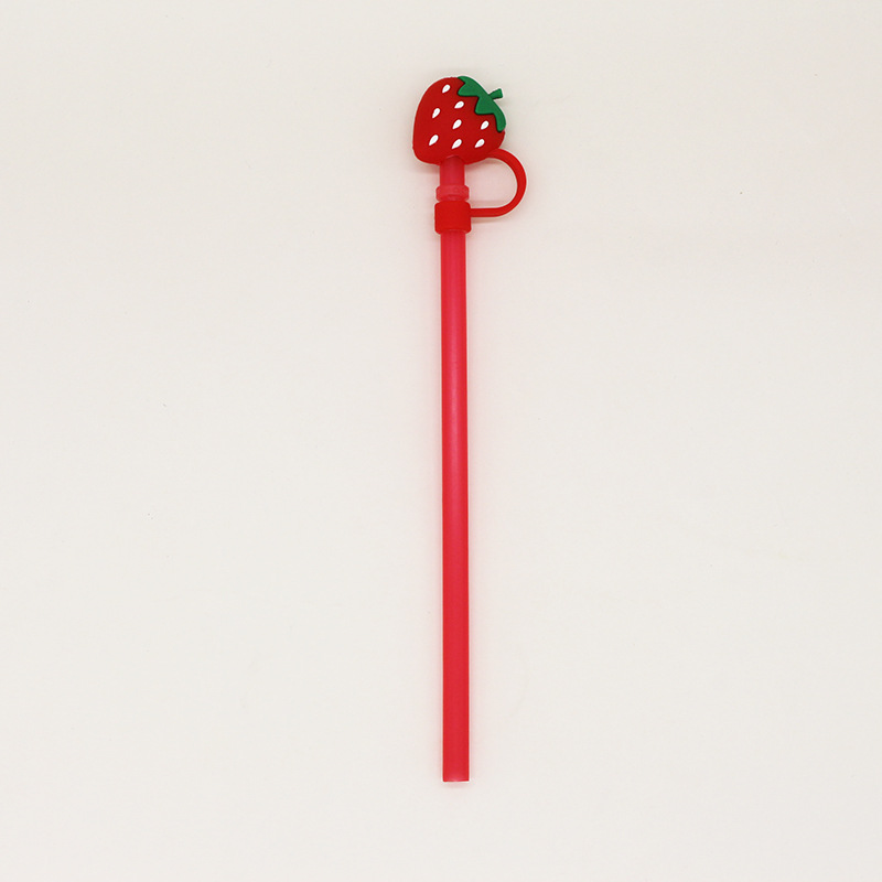 Silicone Drinking Dust Cap Reusable Airtight Anti-dust Straws Cover for 6-8mm Straw