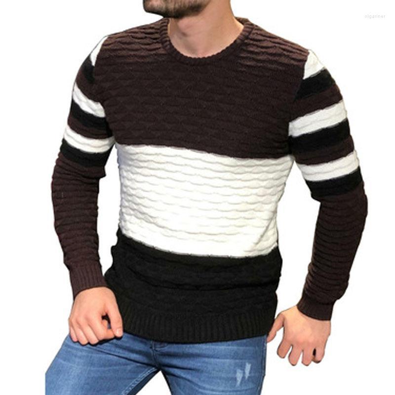 Men's Sweaters Men's Long Sleeve Mens Striped Warm Thick Slim Knitted Sweater Fashion O-Neck Jumpers Autumn Winter ClothingMen's Olga22
Men's Sweaters Men's Long Sleeve Mens Striped Warm Thick Slim Knitted Sweater Fashion O-Neck Jumpers Autumn Winter ClothingMen's Olga22