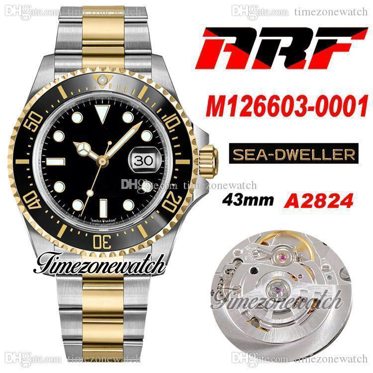 ARF Deep 126603 ETA A2824 Automatic Mens Watch Two Tone Yellow Gold Ceramic Bezel Black Dial 904L OysterSteel Bracelet Warranty Card Super Edition Timezonewatch, Custom warranty card
ARF Deep 126603 ETA A2824 Automatic Mens Watch Two Tone Yellow Gold Ceramic Bezel Black Dial 904L OysterSteel Bracelet Warranty Card Super Edition Timezonewatch, Custom warranty card