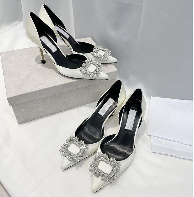 luxury Satin Diamond High Heels shoes Banquet Wedding Ladies crystal High-Heel sandals 34-41
luxury Satin Diamond High Heels shoes Banquet Wedding Ladies crystal High-Heel sandals 34-41