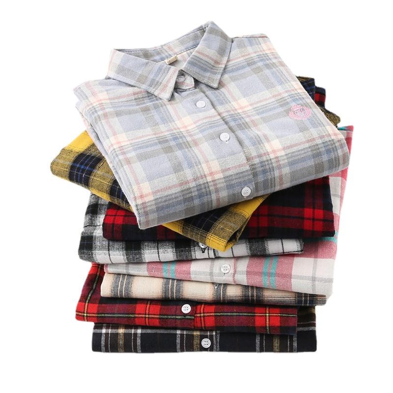 Women's Blouses & Shirts 2022 Woman Casual Oversized Women -XXL Plaid Shirt Checkered Flannel Female Long Sleeve Tops Blouse, 3999 
Women's Blouses & Shirts 2022 Woman Casual Oversized Women -XXL Plaid Shirt Checkered Flannel Female Long Sleeve Tops Blouse, 3999