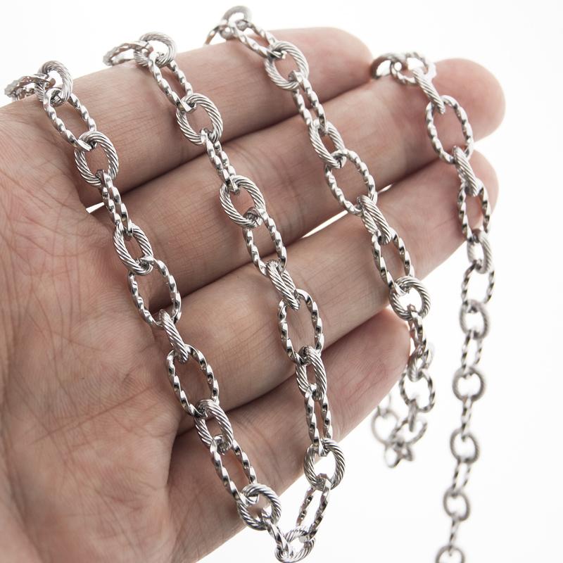 Chains Risul Women Jewelry Twist ROLO Necklace Factory Outlet Personalized Cable Chain Stainless Steel Wholesale 5pcsChains
Chains Risul Women Jewelry Twist ROLO Necklace Factory Outlet Personalized Cable Chain Stainless Steel Wholesale 5pcsChains