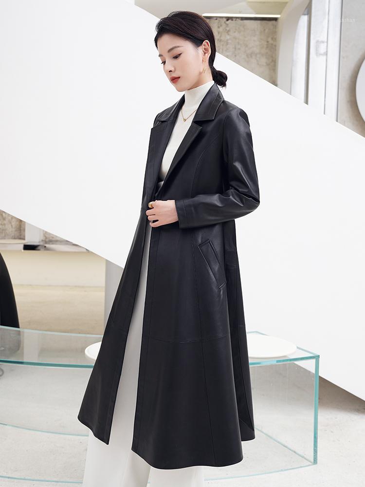 Women' Leather & Faux Autumn/winter 2022 Sheepskin Windbreaker Jacket In The Long Size Coat, Black
Women' Leather & Faux Autumn/winter 2022 Sheepskin Windbreaker Jacket In The Long Size Coat, Black