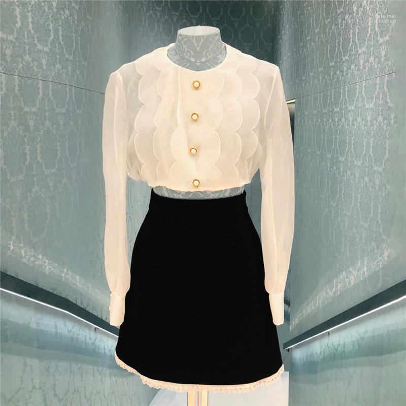 Women' Blouses & Shirts Miu Summer White Shirt Long-sleeved Chiffon Female Design Sense NicheWomen' Vere22, J5120
Women' Blouses & Shirts Miu Summer White Shirt Long-sleeved Chiffon Female Design Sense NicheWomen' Vere22, J5120