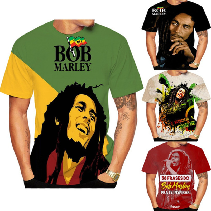 New Fashion Tee Bob Men's Women 3D Printed T-Shirt Reggae Music Hip Hop Casual Short Sleeve Men Print Tops Shirts, Txu-2208
New Fashion Tee Bob Men's Women 3D Printed T-Shirt Reggae Music Hip Hop Casual Short Sleeve Men Print Tops Shirts, Txu-2208