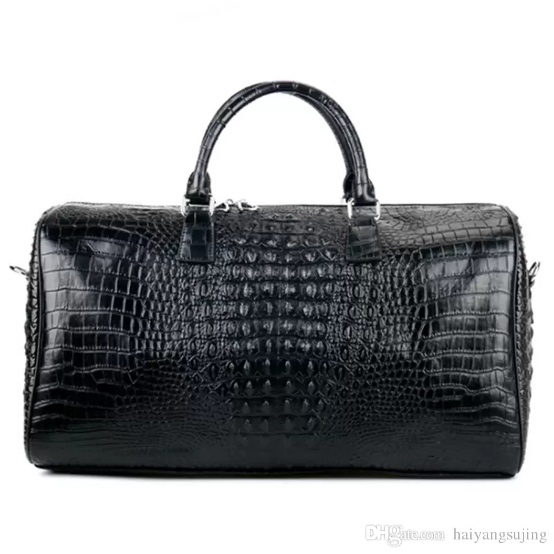 Male Genuine Leather Travel Bag Large Crocodile pattern Big Fitness Handbag Luggage Drums Shoulder Business computer Bags Black Men Handbags
Male Genuine Leather Travel Bag Large Crocodile pattern Big Fitness Handbag Luggage Drums Shoulder Business computer Bags Black Men Handbags