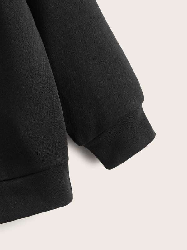 Toddler Boys 2pcs Letter Graphic Hoodie SHE