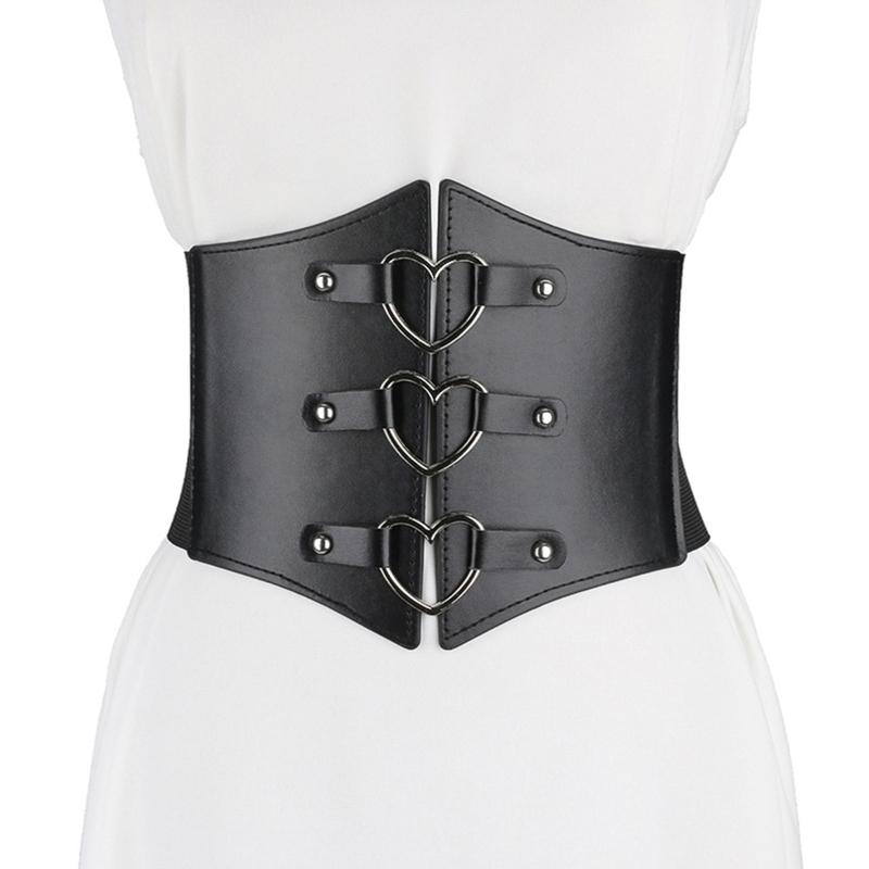 Belts Sexy Women Top Corset With Alloy Heart Buckle Woman Black Lift Up Masquerade Party Waist Seal Slimming Wrap
Belts Sexy Women Top Corset With Alloy Heart Buckle Woman Black Lift Up Masquerade Party Waist Seal Slimming Wrap