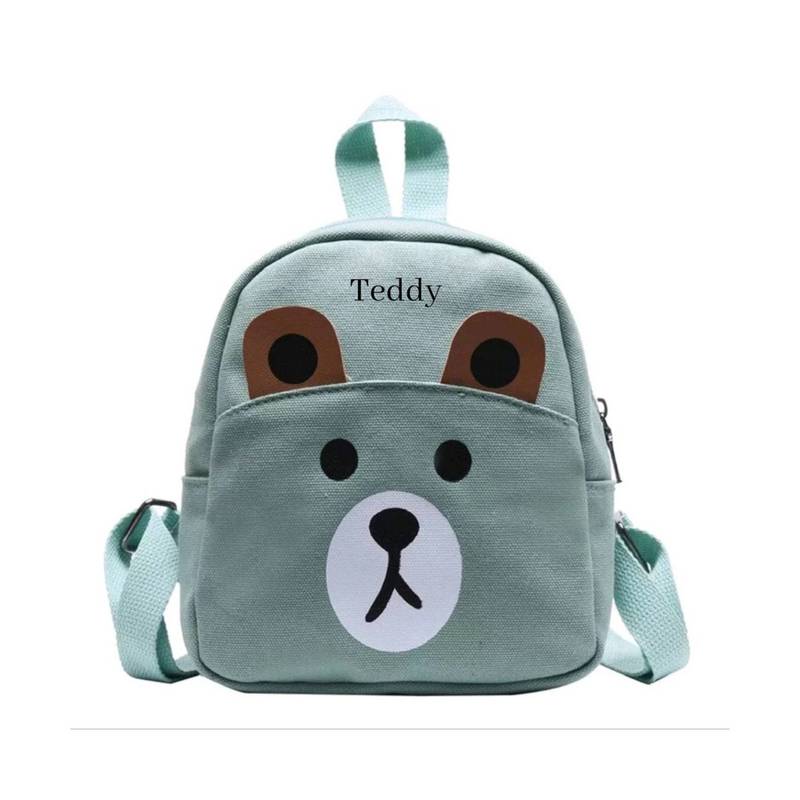 Personalised Child s Backpack Bag Custom Name School Nursery Personalized Kids Toddler Teddy 220630