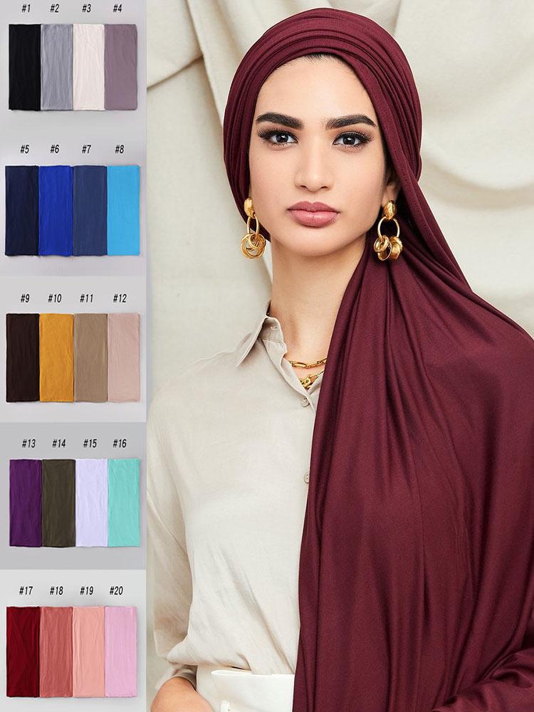 Ethnic Clothing Hijab Jersey Scarf Women Elastic Head Headwraps For Muslim Fashion African Wrap Turban Islam Long ShawlsEthnic
Ethnic Clothing Hijab Jersey Scarf Women Elastic Head Headwraps For Muslim Fashion African Wrap Turban Islam Long ShawlsEthnic