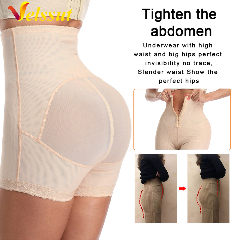 Velssut Shapewear for Women Fajas Waist Cincher Underwear Waist Trainer Bodi Shaper Under Dresses Tummy Control Panties 220506