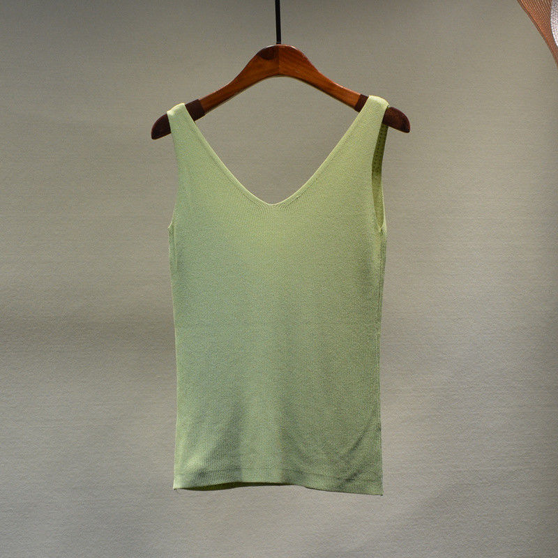 Women's Sexy Sequin Tank Tops Lace Up V-neck Jacket Basic Camis Vest Fashion Women Clothing Top Corset 220423