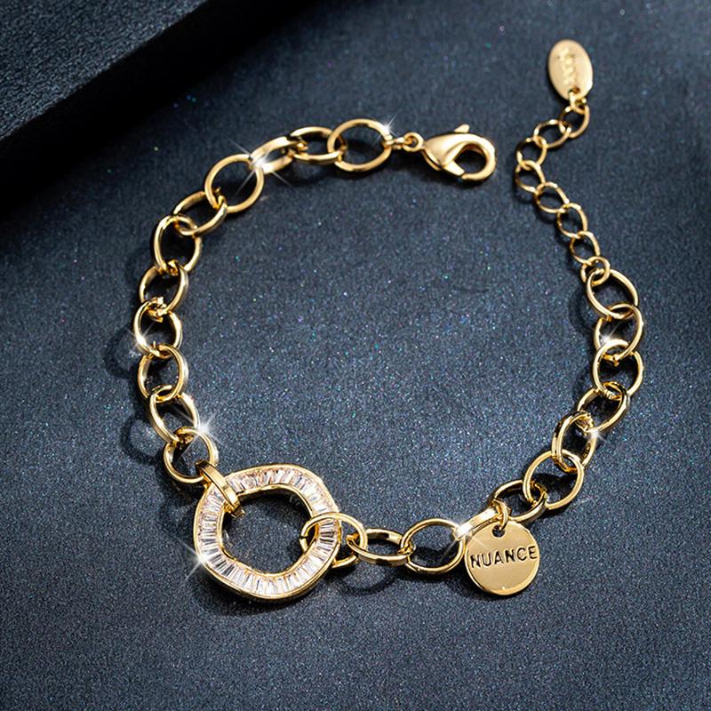 Link Chain Fashion Crystal Charm Bracelet Woman Exquisite Simple Geometric Cuff Original Design Jewelry Accessories GiftLink
Link Chain Fashion Crystal Charm Bracelet Woman Exquisite Simple Geometric Cuff Original Design Jewelry Accessories GiftLink