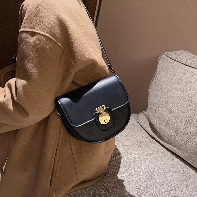 2021 Women Saddle Leather Shoulder Bags for Girls Sac A Main Vintage Handbags Lady High Quality Small Crossbody Bags for Women