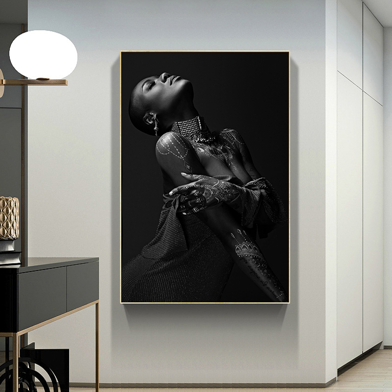 African Black Nude Woman Oil Painting on Canvas Posters and Prints Scandinavian Wall Art Picture for living room Home Decor
African Black Nude Woman Oil Painting on Canvas Posters and Prints Scandinavian Wall Art Picture for living room Home Decor