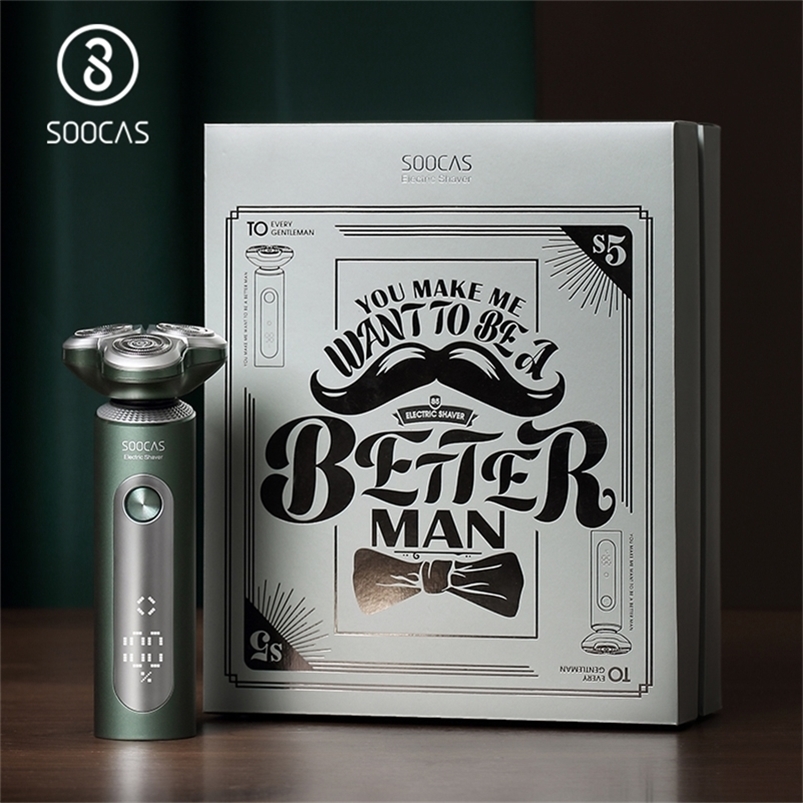 SOOCAS S5 Electric Shaver 4 in 1 Hair Clipper Nose Ear Hair Trimmer Men Cleaning Brush Rechargeable Electric Razors IPX7 220322
SOOCAS S5 Electric Shaver 4 in 1 Hair Clipper Nose Ear Hair Trimmer Men Cleaning Brush Rechargeable Electric Razors IPX7 220322