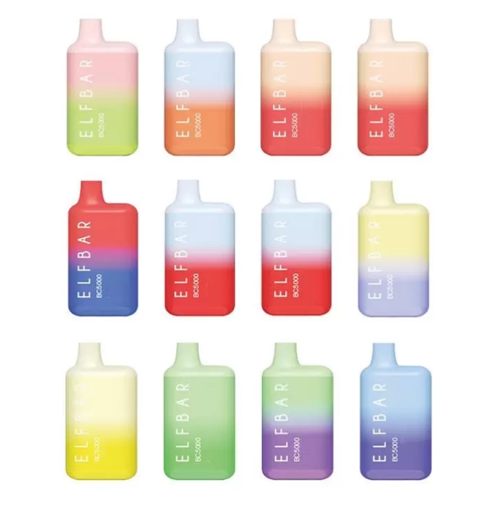 ELF BAR BC5000 E Cigarettes Disposable Vape 20 Colors 650mAh Rechargeable Battery 13ml prefilled Box
ELF BAR BC5000 E Cigarettes Disposable Vape 20 Colors 650mAh Rechargeable Battery 13ml prefilled Box