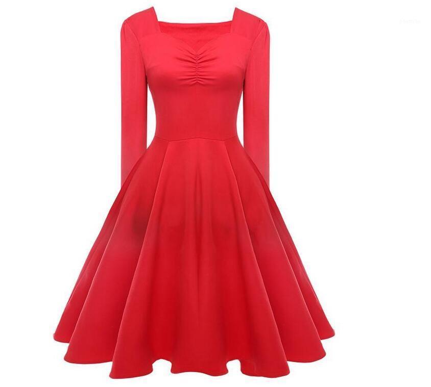 Casual Dresses Autumn Fashion Ladies Long Sleeve V Neck Empire Waist Solid Tunic Dress Pin Up, Black
Casual Dresses Autumn Fashion Ladies Long Sleeve V Neck Empire Waist Solid Tunic Dress Pin Up, Black