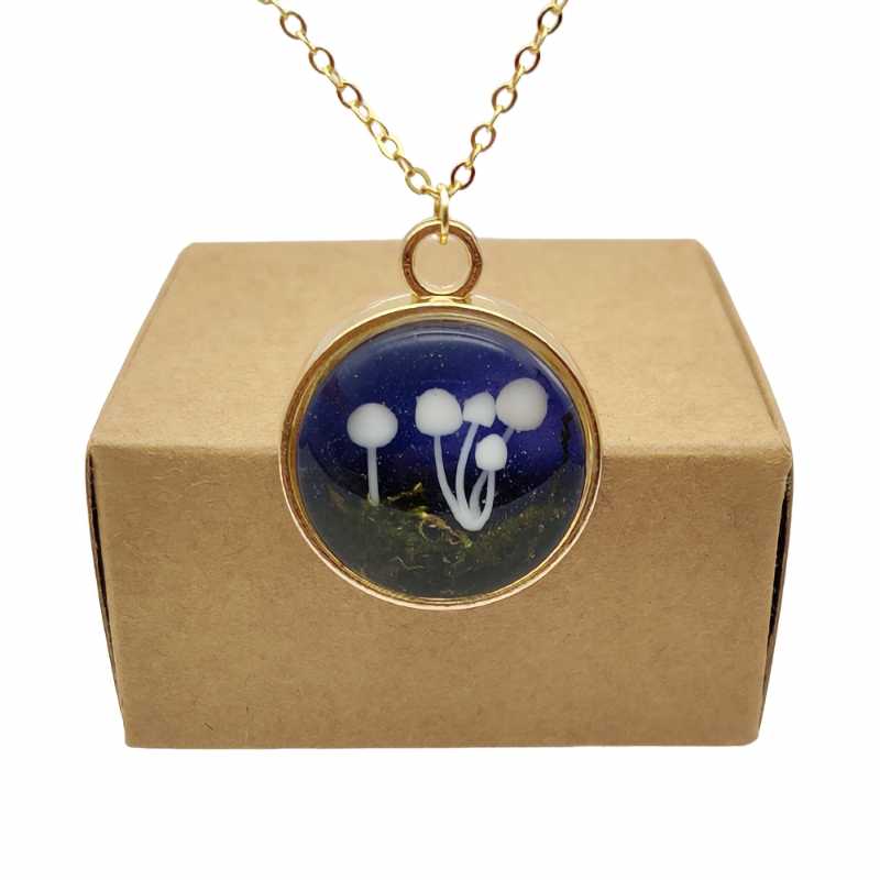Pendant Necklaces Mushroom 3D Forest Landscape Moss Underbrush Starry Gold Color Chain Long Necklace Women Boho Fashion Jewelry BohemianPend
Pendant Necklaces Mushroom 3D Forest Landscape Moss Underbrush Starry Gold Color Chain Long Necklace Women Boho Fashion Jewelry BohemianPend