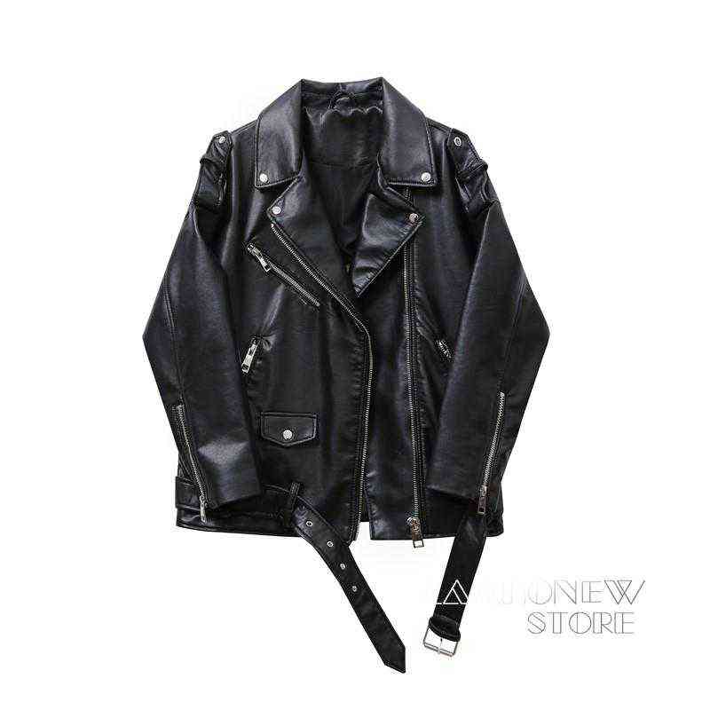 ZAAHONEW 2022 Spring Autumn Women Fashion Faux Leather Jacket Coat Female Zipper Biker Jackets Loose Outwear Tops J220727, Black
ZAAHONEW 2022 Spring Autumn Women Fashion Faux Leather Jacket Coat Female Zipper Biker Jackets Loose Outwear Tops J220727, Black