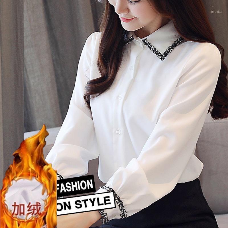 Women' Blouses & Shirts Women Blouse Autumn Winter White Casual Shirt Long Sleeve Lace Chiffon Blusas Ropa De Mujer
Women' Blouses & Shirts Women Blouse Autumn Winter White Casual Shirt Long Sleeve Lace Chiffon Blusas Ropa De Mujer