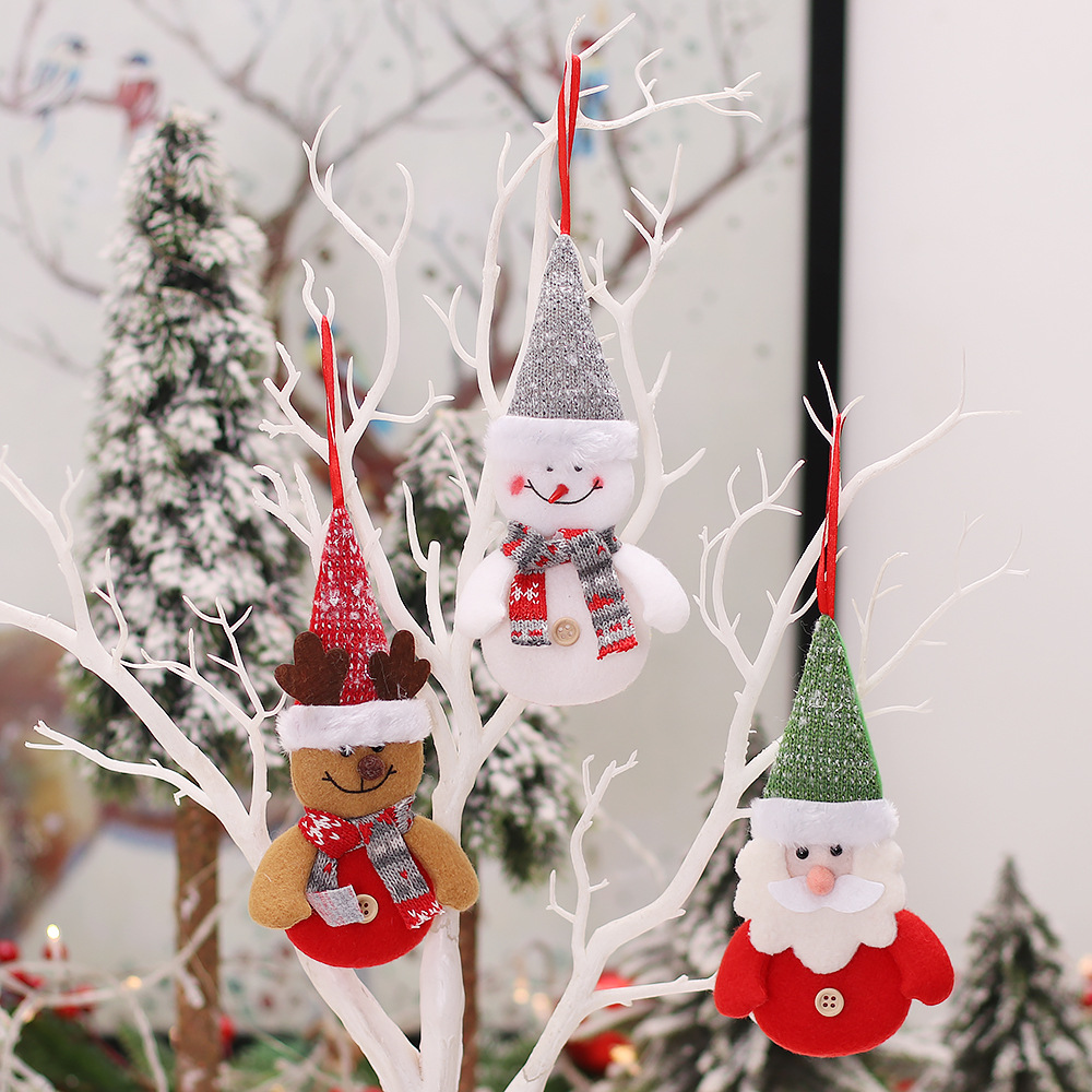 Christmas Decorations Cartoon Figures Pendant Accessories Scene Ornaments Props Kindergarten Gifts