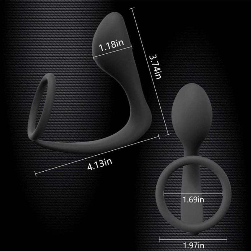 Massager Condom Sex Toy Penis Cock Ring Anus Prostate Massage Organ Anal Plug Cockring for Men Silicone Male Adult Products Toys Masturbator P-sp
