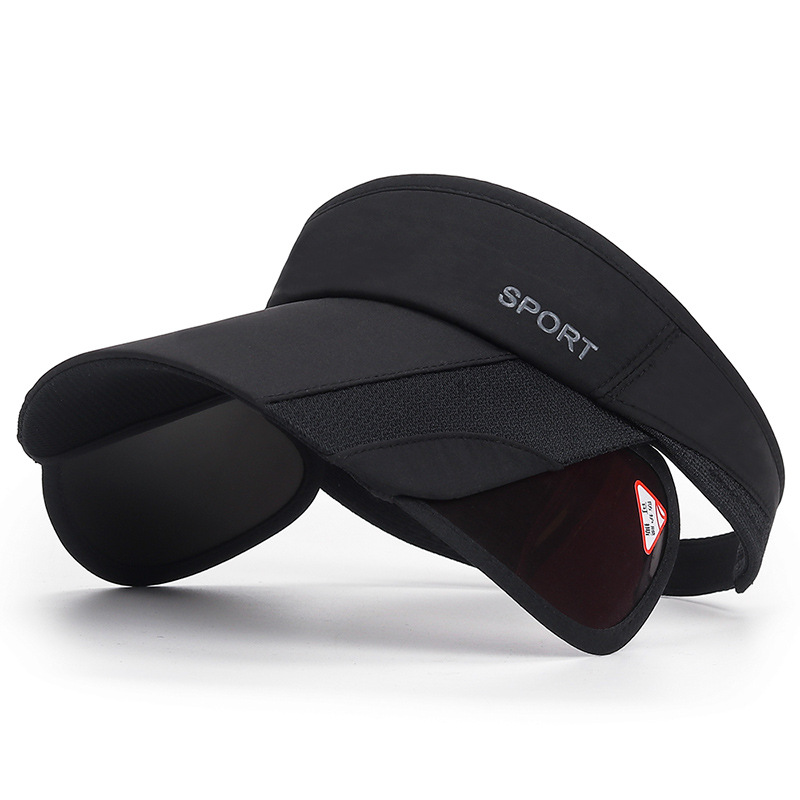 Summer Sports Sun Visors for Women Retractable Pull-out Brim Sun Protection Topless Hat Men Casual Top Empty Tennis Cycling Cap