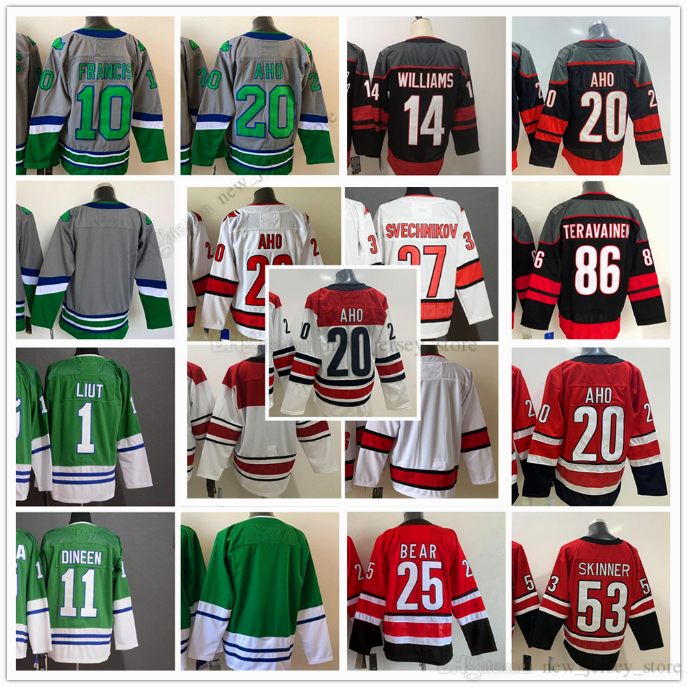 Movie College Ice Hockey Wears Jerseys Stitched 20SebastianAho 37AndreiSvechnikov 10RonFrancis 11KevinDineen 14JustinWilliams 53JeffSkinner Men Jersey, As picture
Movie College Ice Hockey Wears Jerseys Stitched 20SebastianAho 37AndreiSvechnikov 10RonFrancis 11KevinDineen 14JustinWilliams 53JeffSkinner Men Jersey, As picture