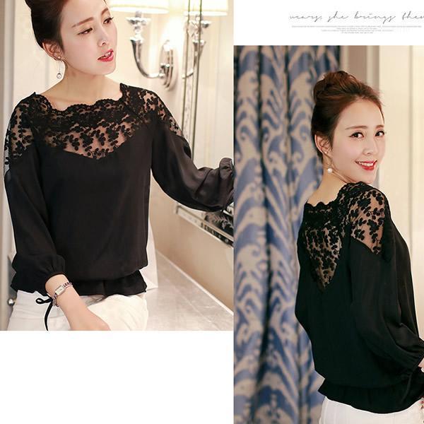 Summer Large Size Feminine Blouse Women Casual Chiffon Lace Version Loose Stitching Blusa Feminina Shirt Women' Blouses & Shirts, Black
Summer Large Size Feminine Blouse Women Casual Chiffon Lace Version Loose Stitching Blusa Feminina Shirt Women' Blouses & Shirts, Black